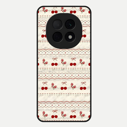  Cherry Bloom Charm Glass Case For Oppo F29 Pro 5G back cover – full design glossy printed glass finish