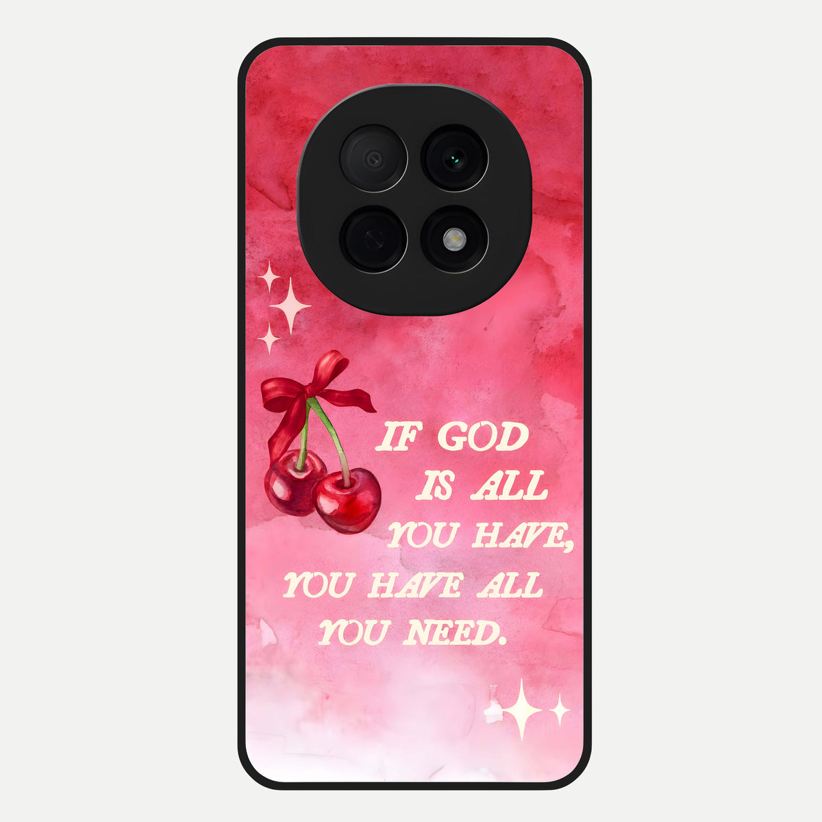  Cherry Quote Glass Case For Oppo F29 Pro 5G back cover – full design glossy printed glass finish