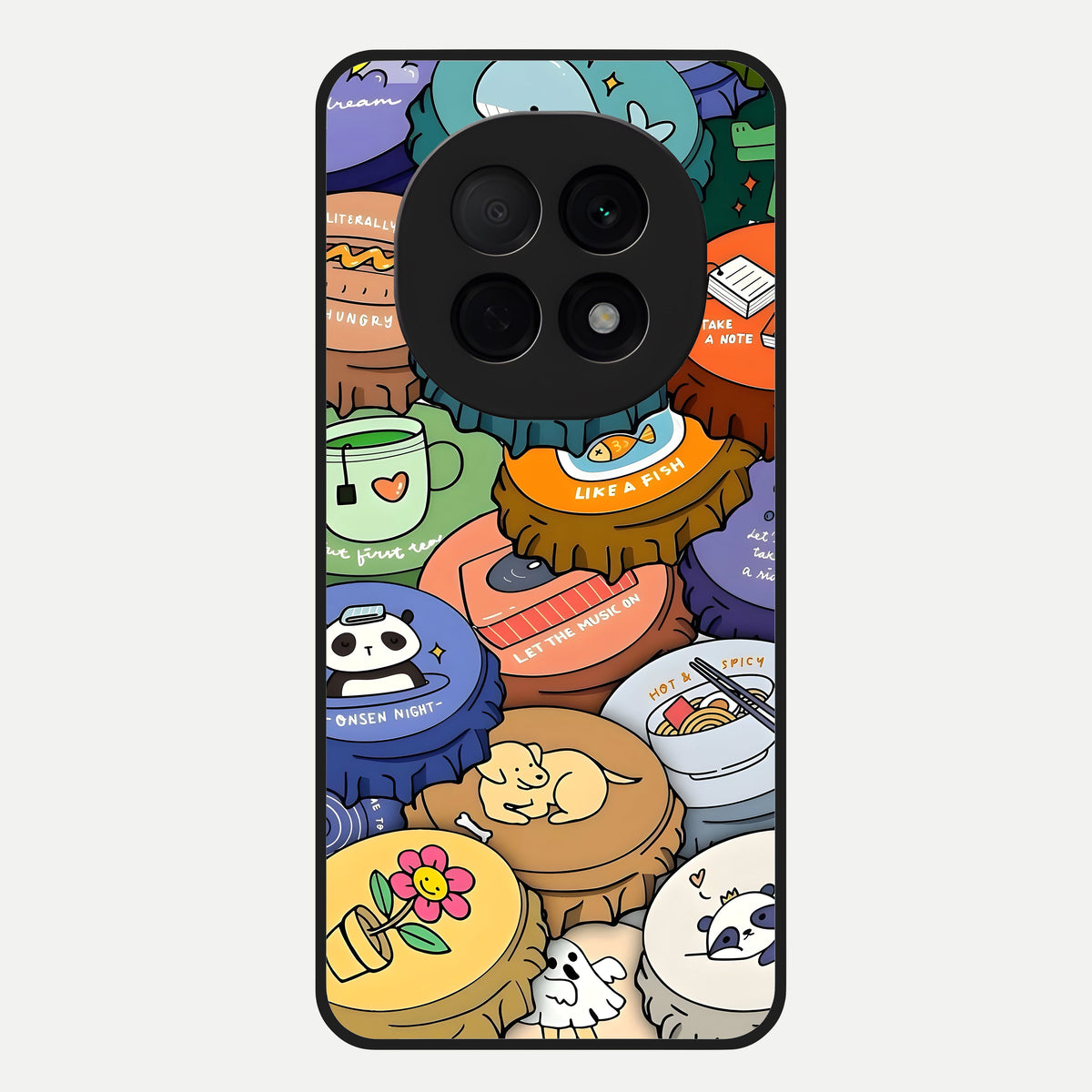  Coins Patterns Glass Case For Oppo F29 Pro 5G back cover – full design glossy printed glass finish