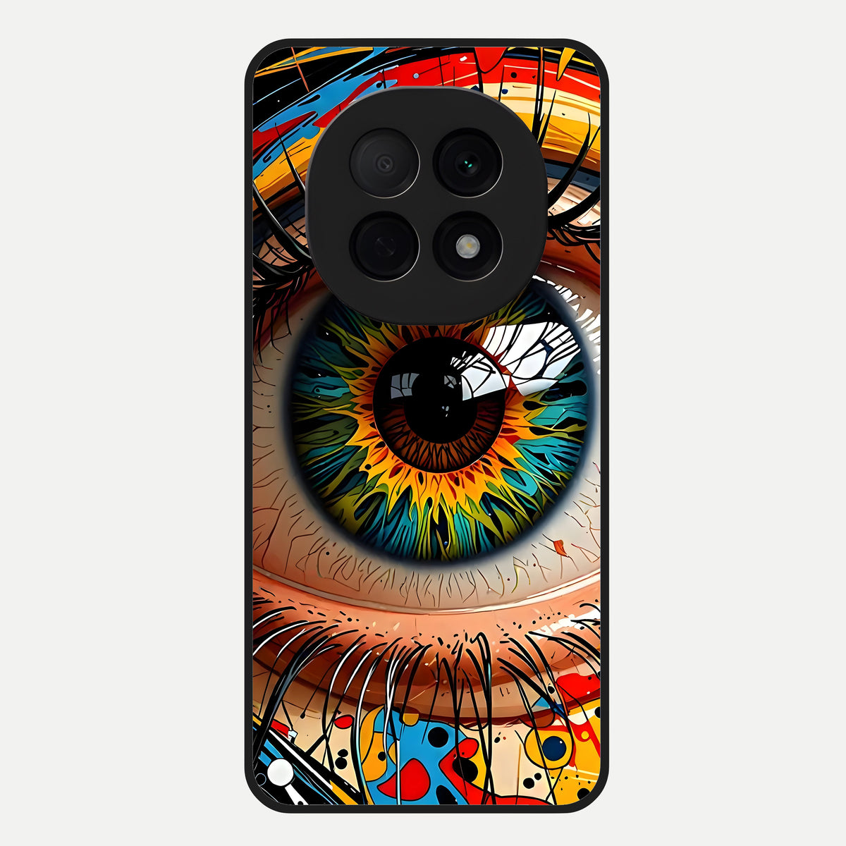  Colorful Eye Glass Case For Oppo F29 Pro 5G back cover – full design glossy printed glass finish