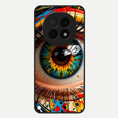  Colorful Eye Glass Case For Oppo F29 Pro 5G back cover – full design glossy printed glass finish