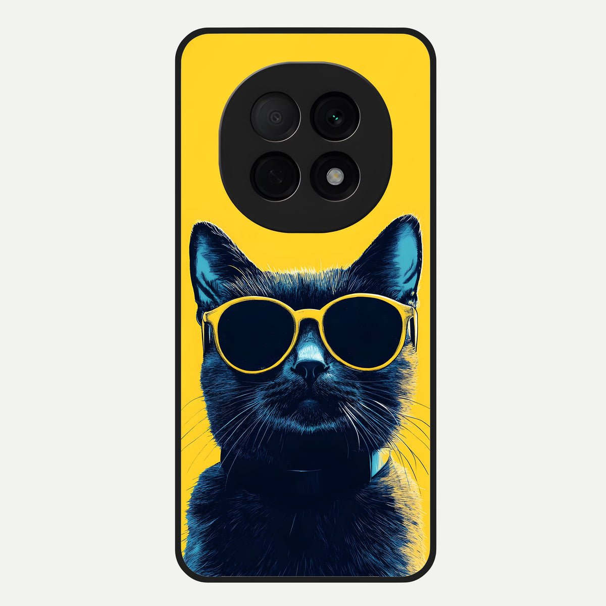  Cool Cat Vibes Glass Case For Oppo F29 Pro 5G back cover – full design glossy printed glass finish