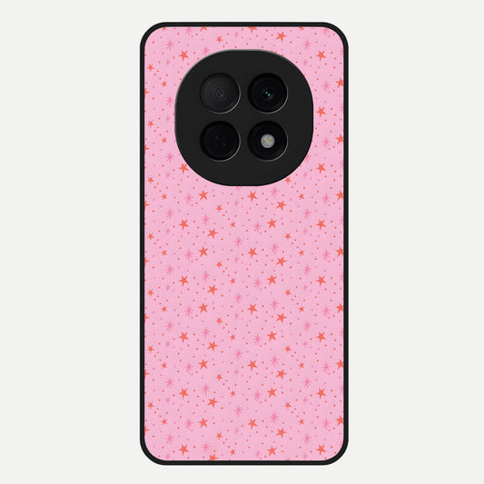  Cosmic Pink Sparkle Glass Case For Oppo F29 Pro 5G back cover – full design glossy printed glass finish
