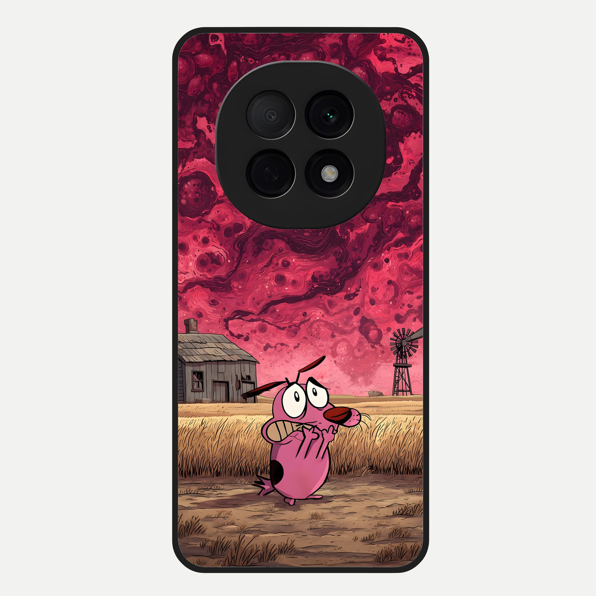  Courage Under Sky Glass Case For Oppo F29 Pro 5G back cover – full design glossy printed glass finish