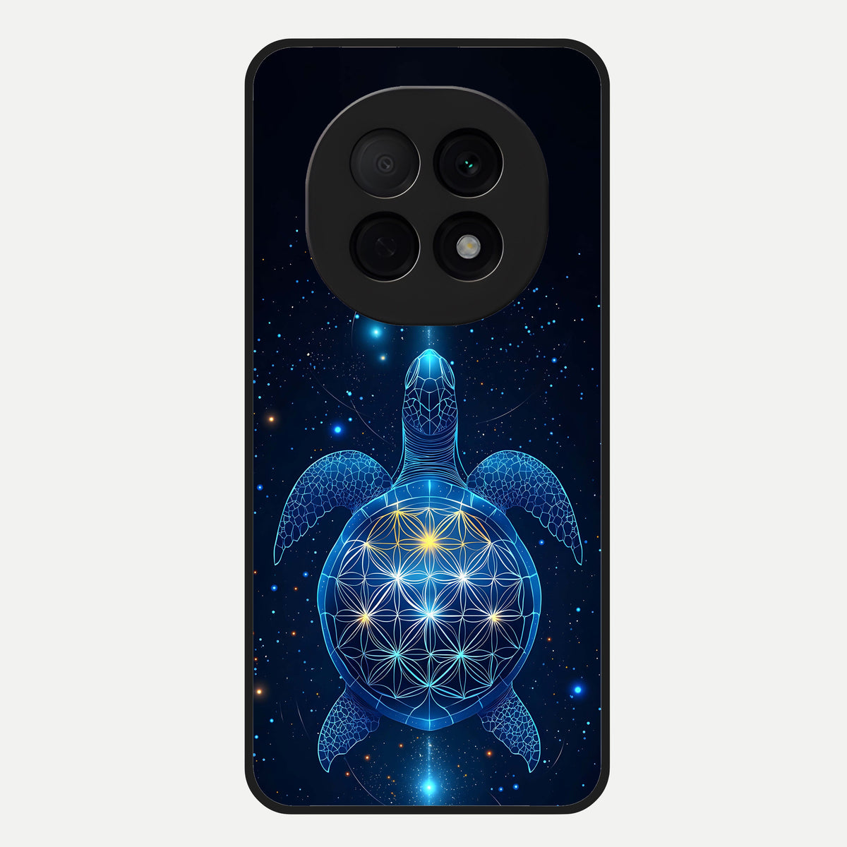  Crimson Blue Turtle Glass Case For Oppo F29 Pro 5G back cover – full design glossy printed glass finish