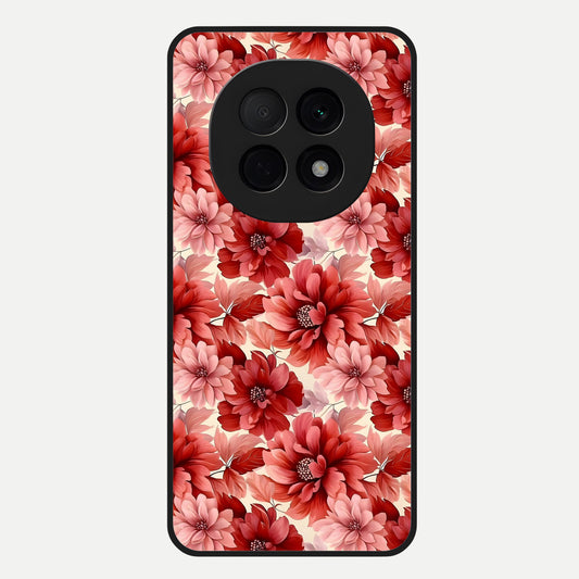  Crimson Love Petals Glass Case For Oppo F29 Pro 5G back cover – full design glossy printed glass finish
