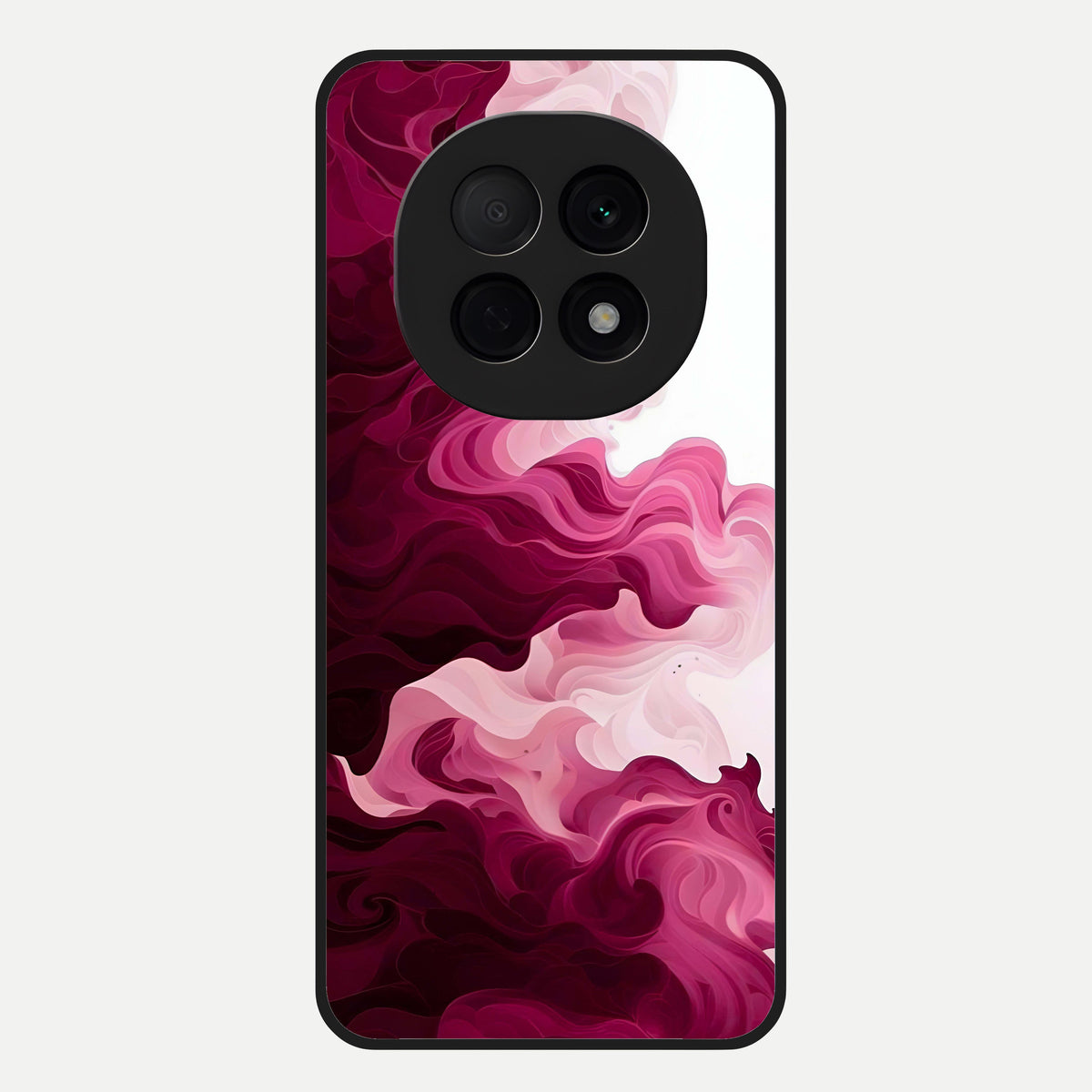  Crimson Wave Flow Glass Case For Oppo F29 Pro 5G back cover – full design glossy printed glass finish