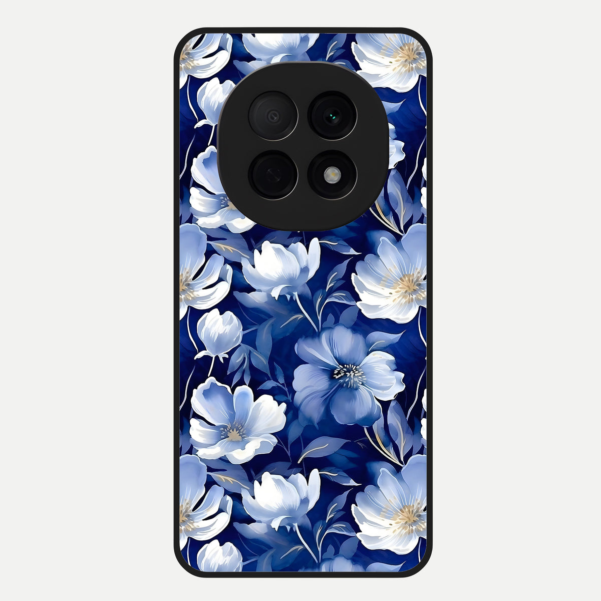  Cute Floral Patterns Glass Case For Oppo F29 Pro 5G back cover – full design glossy printed glass finish