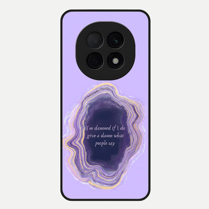  Damned People Quote Glass Case For Oppo F29 Pro 5G back cover – full design glossy printed glass finish
