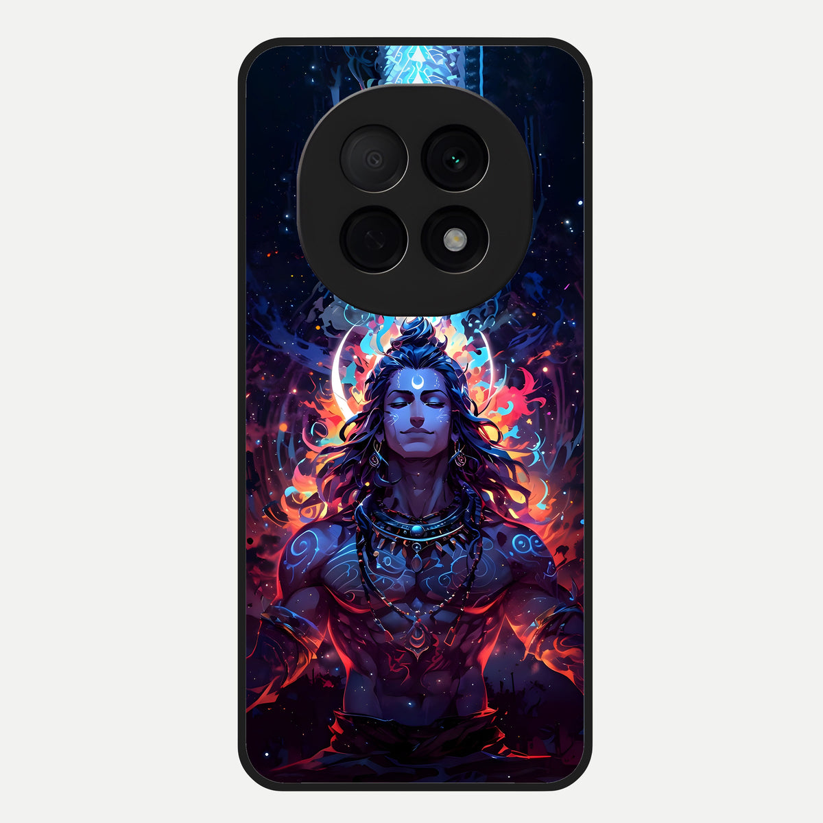  Divine Fire Shiv Glass Case For Oppo F29 Pro 5G back cover – full design glossy printed glass finish