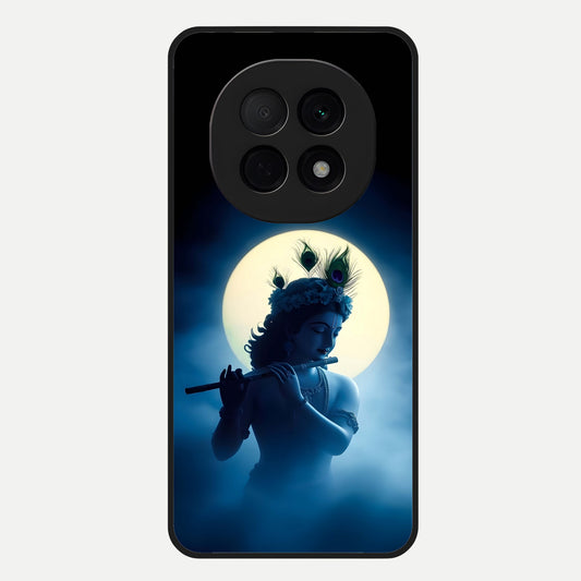  Divine Moon Flute Glass Case For Oppo F29 Pro 5G back cover – full design glossy printed glass finish