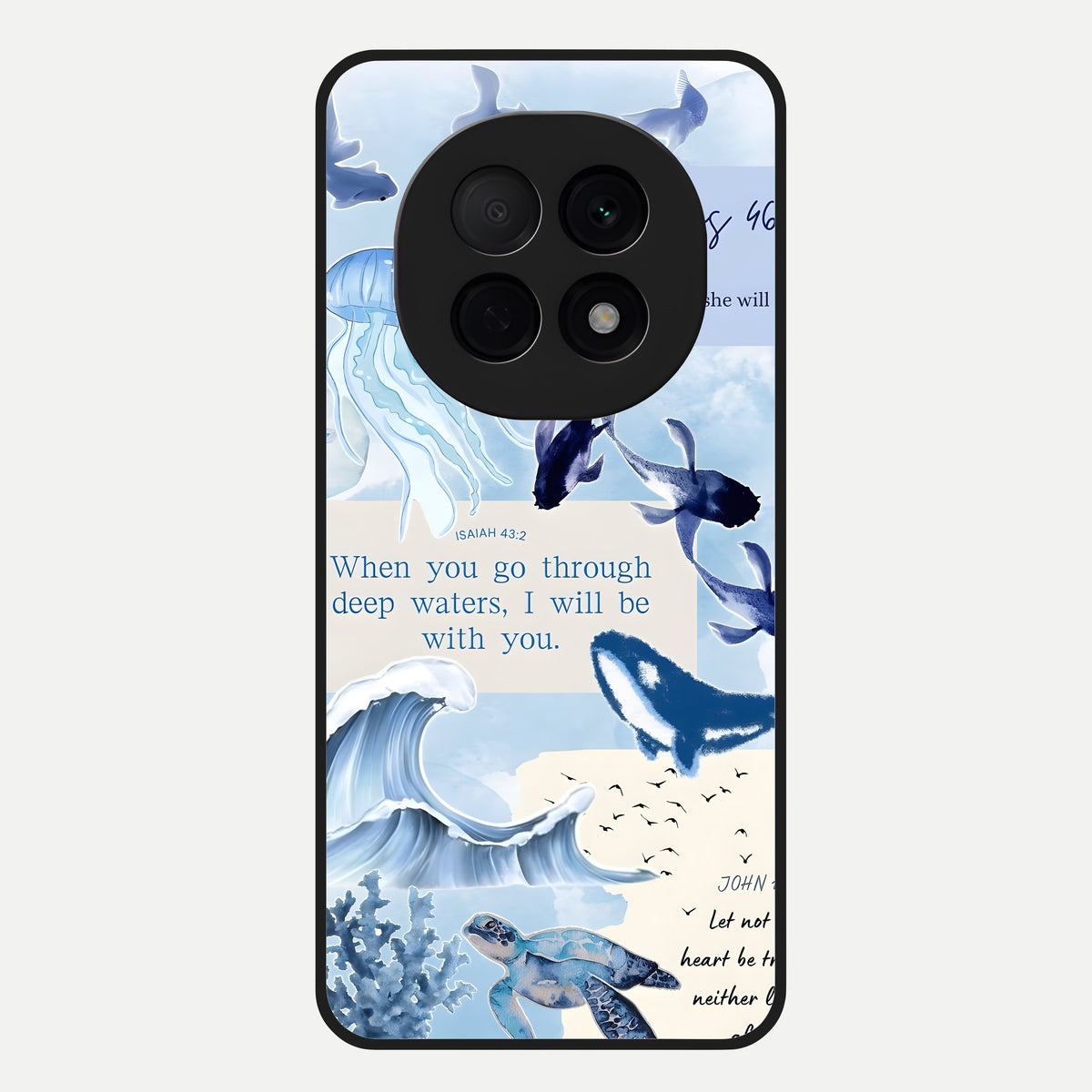  Faithful Ocean Promise Glass Case For Oppo F29 Pro 5G back cover – full design glossy printed glass finish