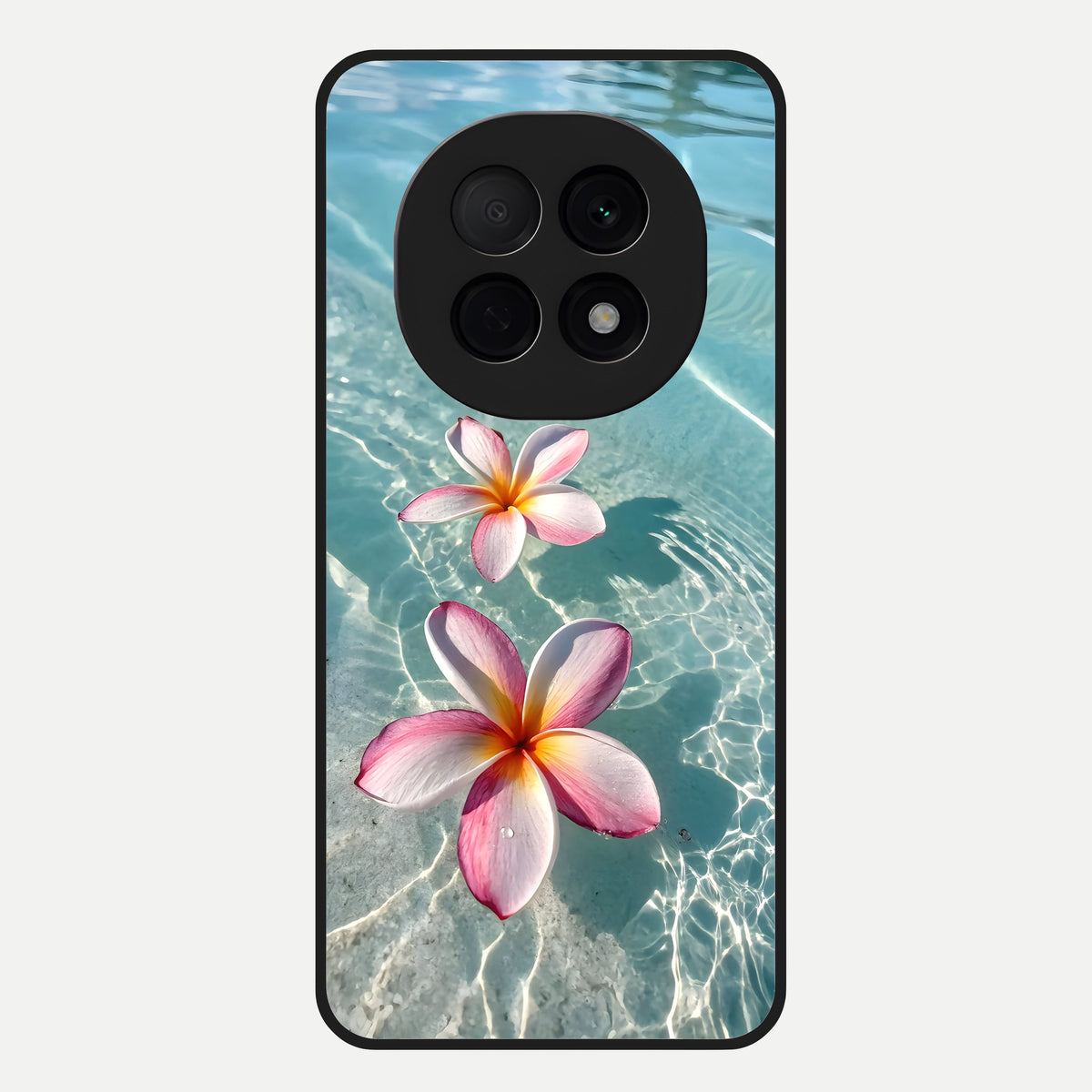  Floating Bloom Bliss Glass Case For Oppo F29 Pro 5G back cover – full design glossy printed glass finish
