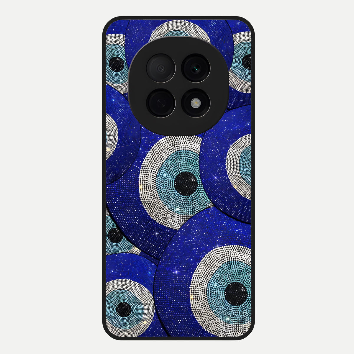  Galaxy Eye Flow Glass Case For Oppo F29 Pro 5G back cover – full design glossy printed glass finish