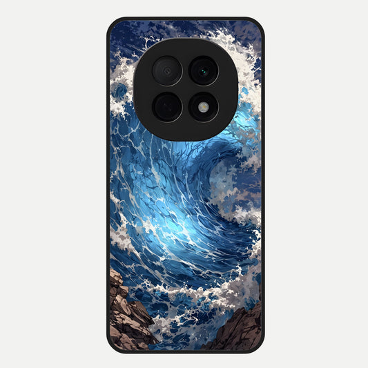  Giant Ocean Wave Glass Case For Oppo F29 Pro 5G back cover – full design glossy printed glass finish