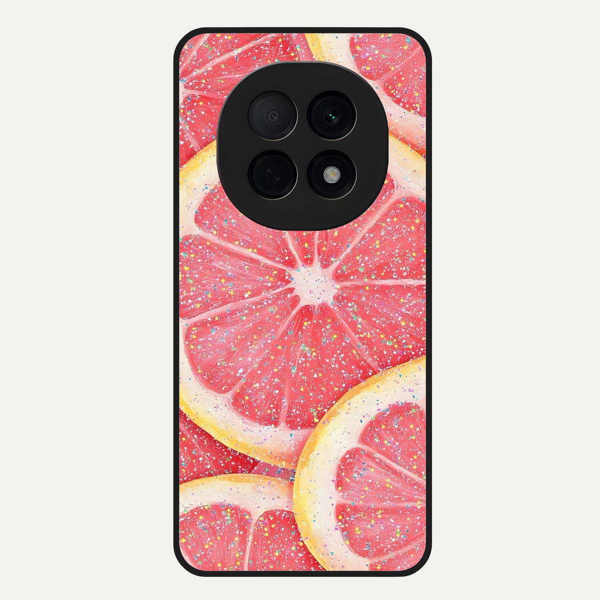  Glitter Grapefruit Glass Case For Oppo F29 Pro 5G back cover – full design glossy printed glass finish