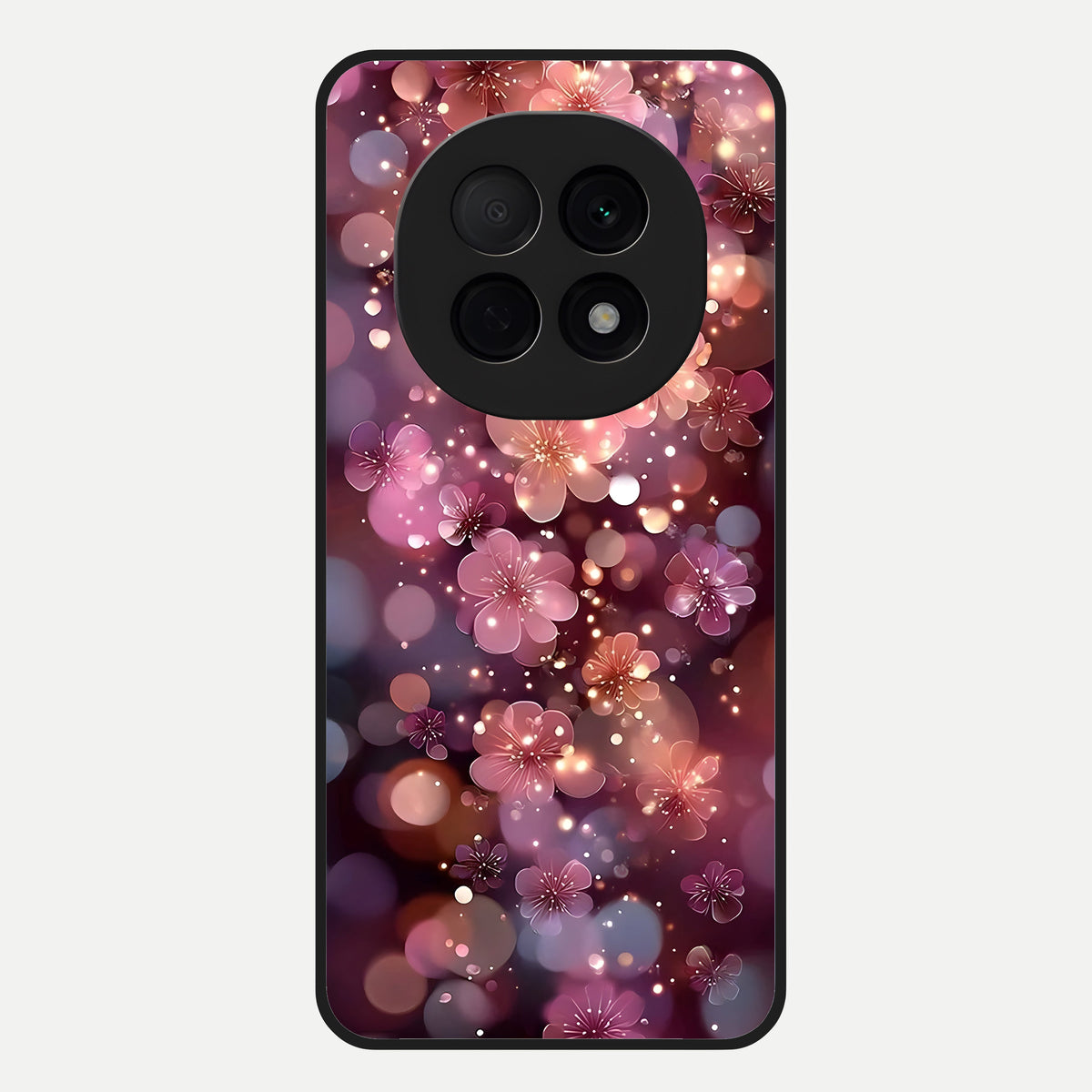  Glowing Petal Bliss Glass Case For Oppo F29 Pro 5G back cover – full design glossy printed glass finish