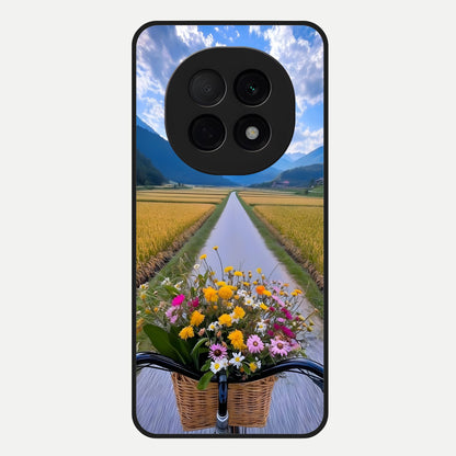  Golden Field Journey Glass Case For Oppo F29 Pro 5G back cover – full design glossy printed glass finish