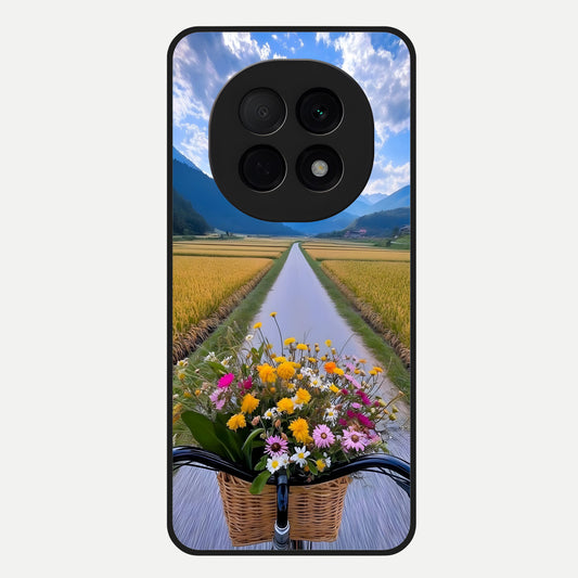  Golden Field Journey Glass Case For Oppo F29 Pro 5G back cover – full design glossy printed glass finish