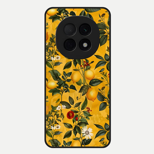  Golden Lemon Field Glass Case For Oppo F29 Pro 5G back cover – full design glossy printed glass finish