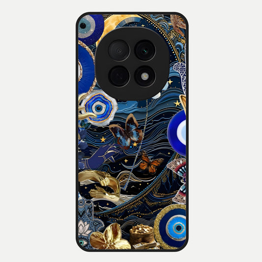  Golden Moon Magic Glass Case For Oppo F29 Pro 5G back cover – full design glossy printed glass finish
