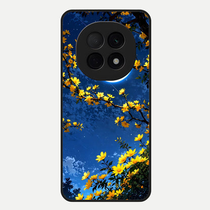  Golden Night Glow Glass Case For Oppo F29 Pro 5G back cover – full design glossy printed glass finish