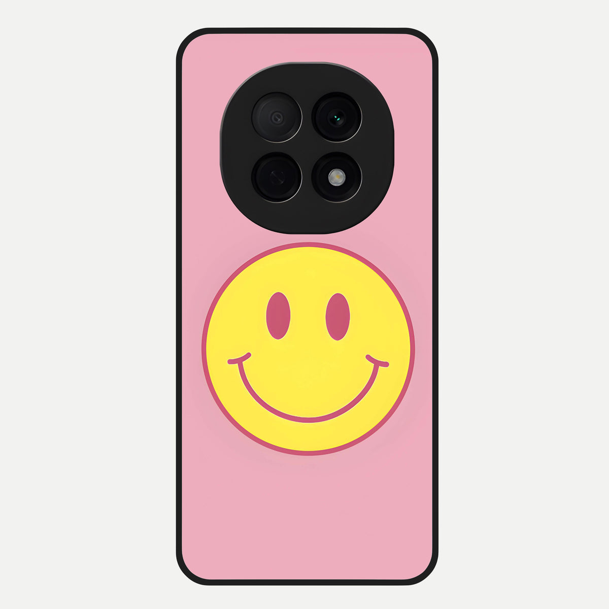  Happy Pink Mood Glass Case For Oppo F29 Pro 5G back cover – full design glossy printed glass finish