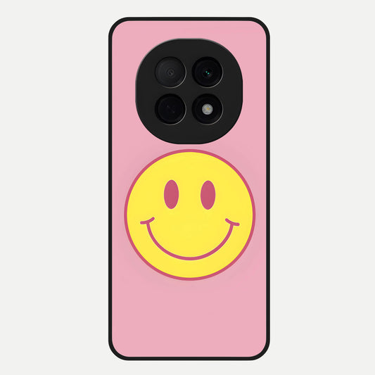  Happy Pink Mood Glass Case For Oppo F29 Pro 5G back cover – full design glossy printed glass finish