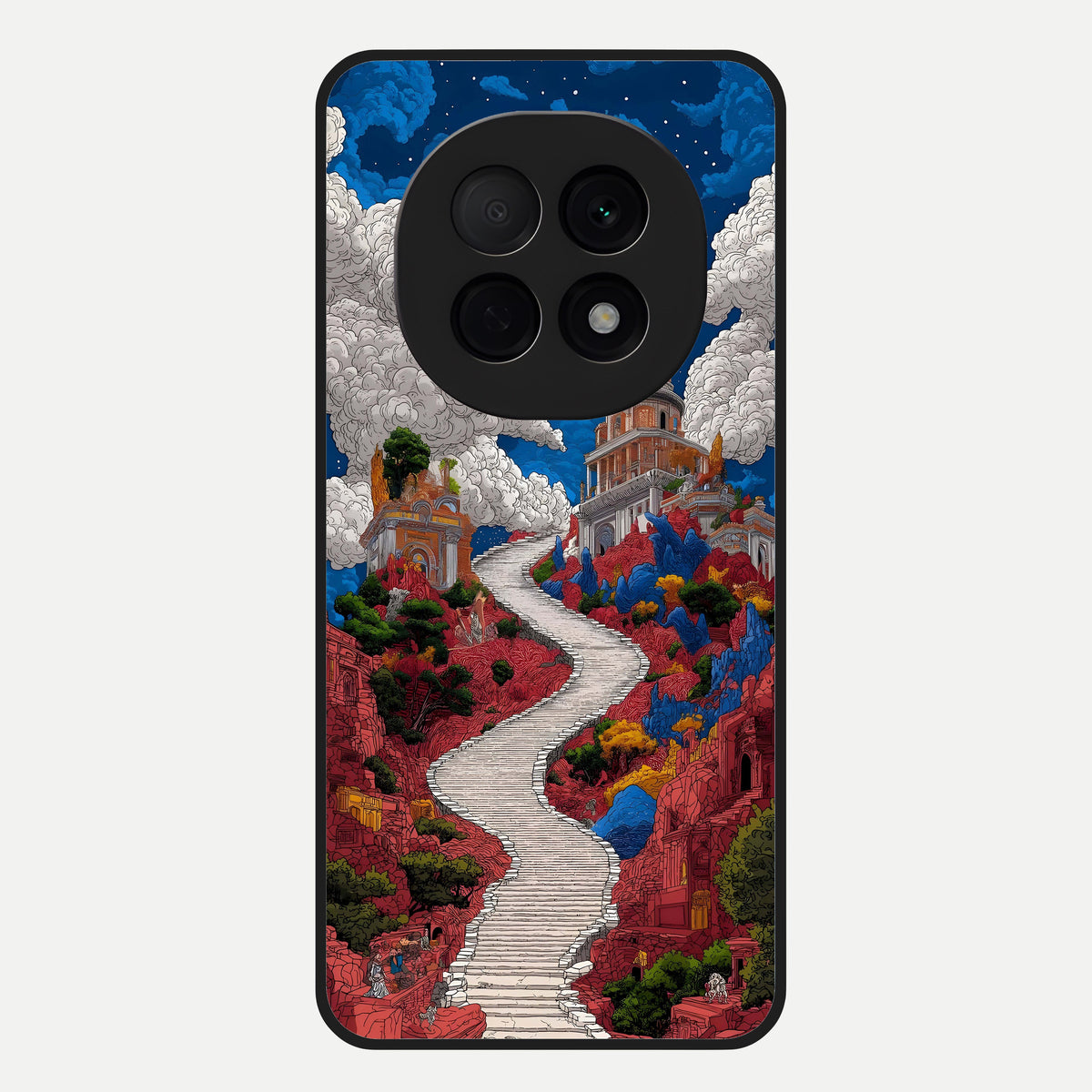  Heavenly Moon Path Glass Case For Oppo F29 Pro 5G back cover – full design glossy printed glass finish