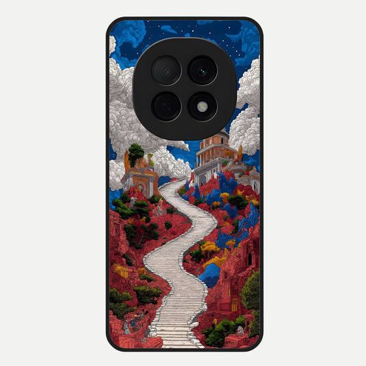  Heavenly Moon Path Glass Case For Oppo F29 Pro 5G back cover – full design glossy printed glass finish