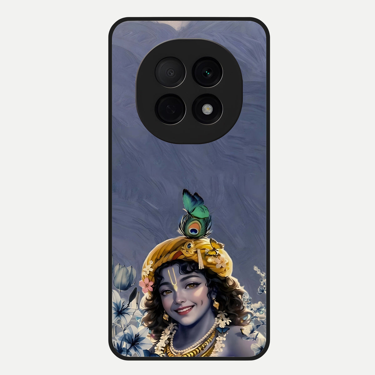  Lord Krishna Glass Case For Oppo F29 Pro 5G back cover – full design glossy printed glass finish