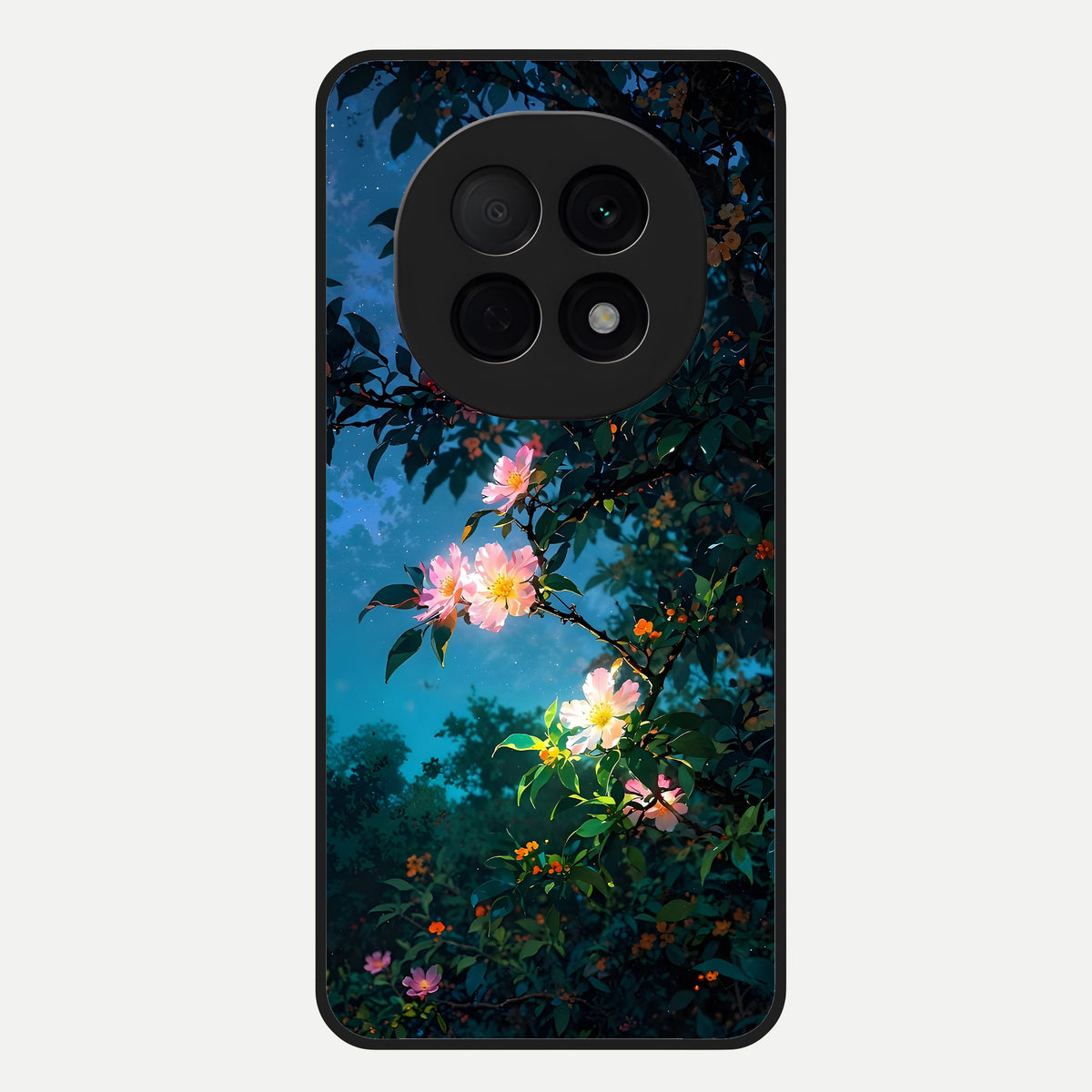  Midnight Bloom Glow Glass Case For Oppo F29 Pro 5G back cover – full design glossy printed glass finish