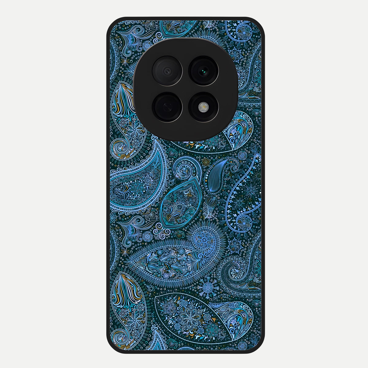  Midnight Paisley Glow Glass Case For Oppo F29 Pro 5G back cover – full design glossy printed glass finish