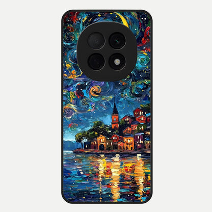  Moonlight Harbor Glow Glass Case For Oppo F29 Pro 5G back cover – full design glossy printed glass finish