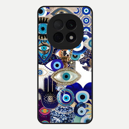  Mystic Charm Eye Glass Case For Oppo F29 Pro 5G back cover – full design glossy printed glass finish
