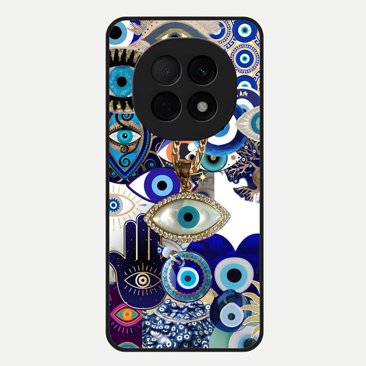  Mystic Charm Eye Glass Case For Oppo F29 Pro 5G back cover – full design glossy printed glass finish