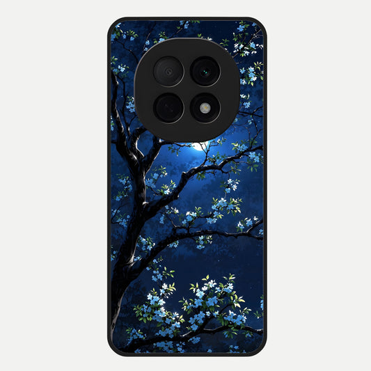  Mystic Floral Night Glass Case For Oppo F29 Pro 5G back cover – full design glossy printed glass finish