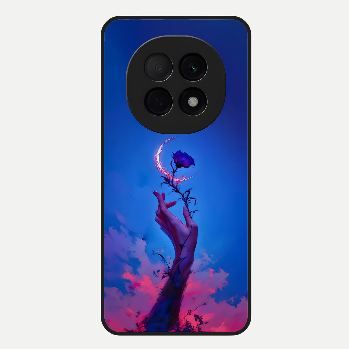  Mystic Hand Glass Case For Oppo F29 Pro 5G back cover – full design glossy printed glass finish