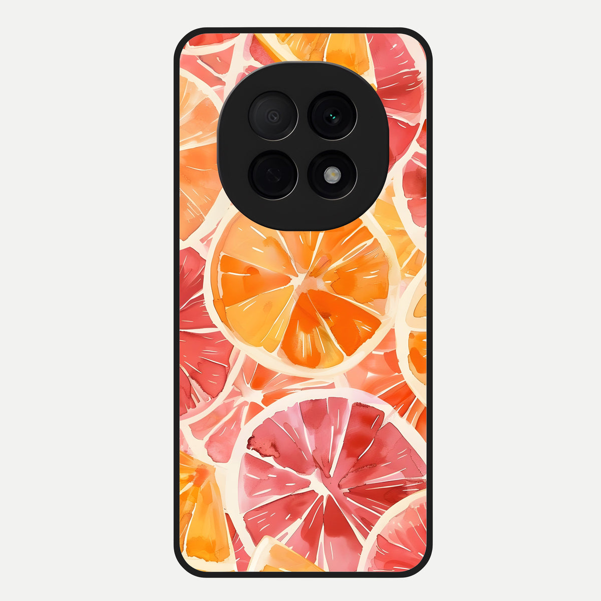  Orange Fruits Pattern Glass Case For Oppo F29 Pro 5G back cover – full design glossy printed glass finish