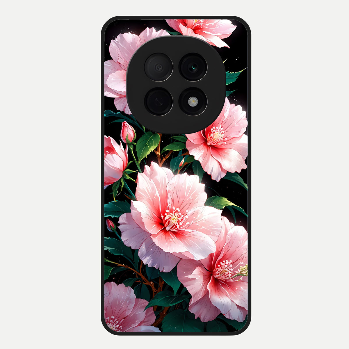  Peach Flower Glass Case For Oppo F29 Pro 5G back cover – full design glossy printed glass finish