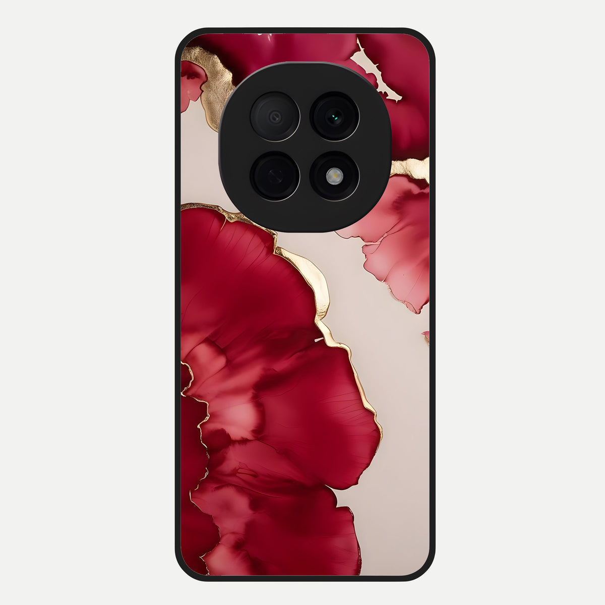  Pink And White Marble Glass Case For Oppo F29 Pro 5G back cover – full design glossy printed glass finish