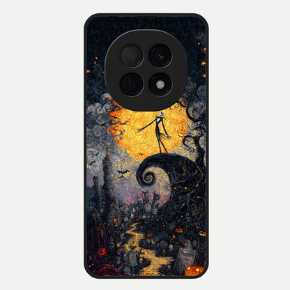  Pumpkin Moonlight Tale Glass Case For Oppo F29 Pro 5G back cover – full design glossy printed glass finish