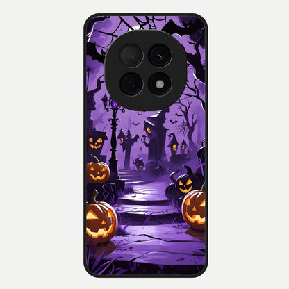  Pumpkin Patch Halloween Glass Case For Oppo F29 Pro 5G back cover – full design glossy printed glass finish