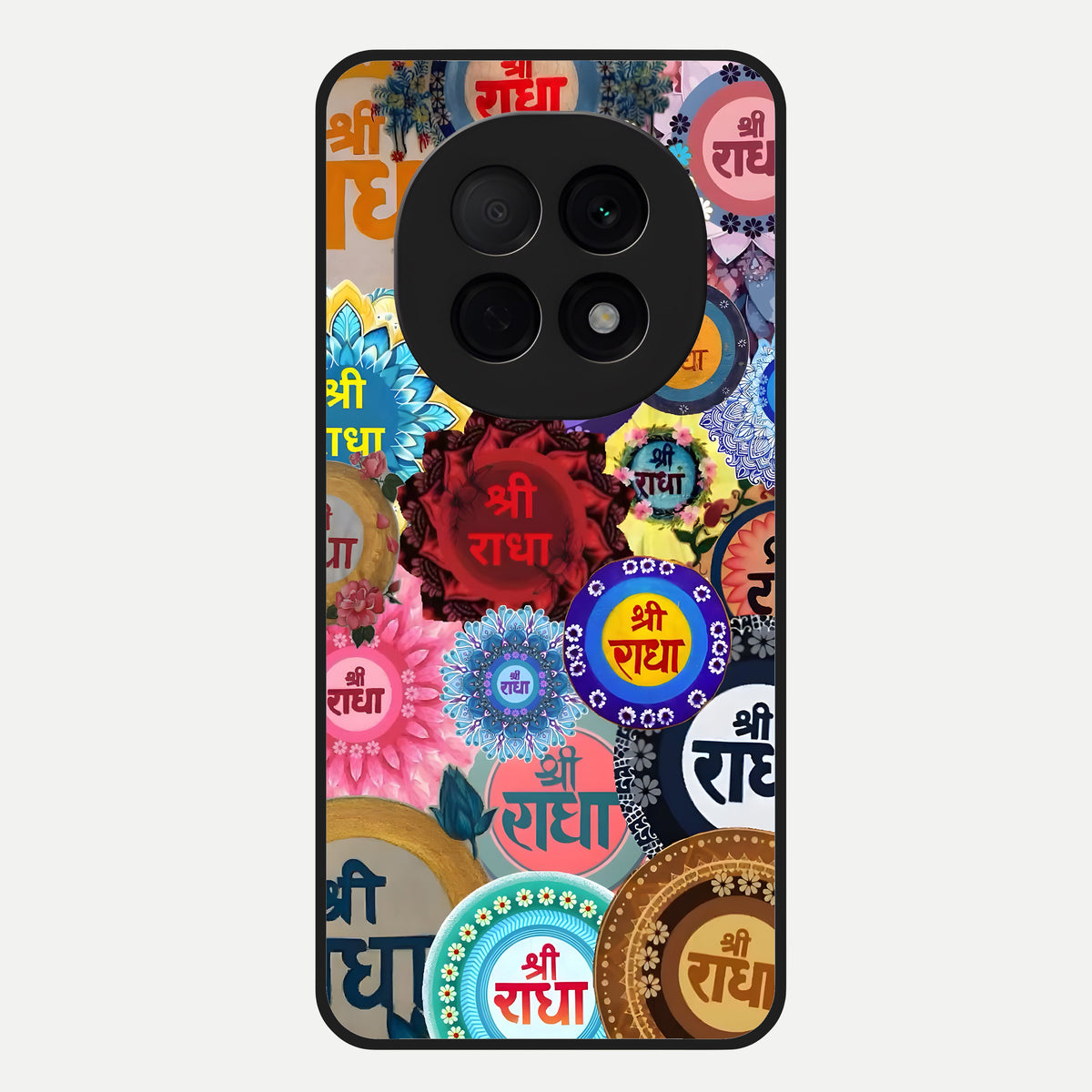  Radha Divine Bloom Glass Case For Oppo F29 Pro 5G back cover – full design glossy printed glass finish