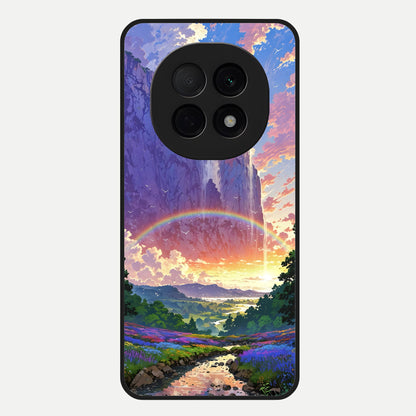  Rainbow Valley Dream Glass Case For Oppo F29 Pro 5G back cover – full design glossy printed glass finish