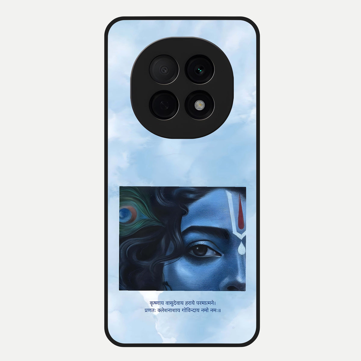  Spiritual Krishna Glass Case For Oppo F29 Pro 5G back cover – full design glossy printed glass finish