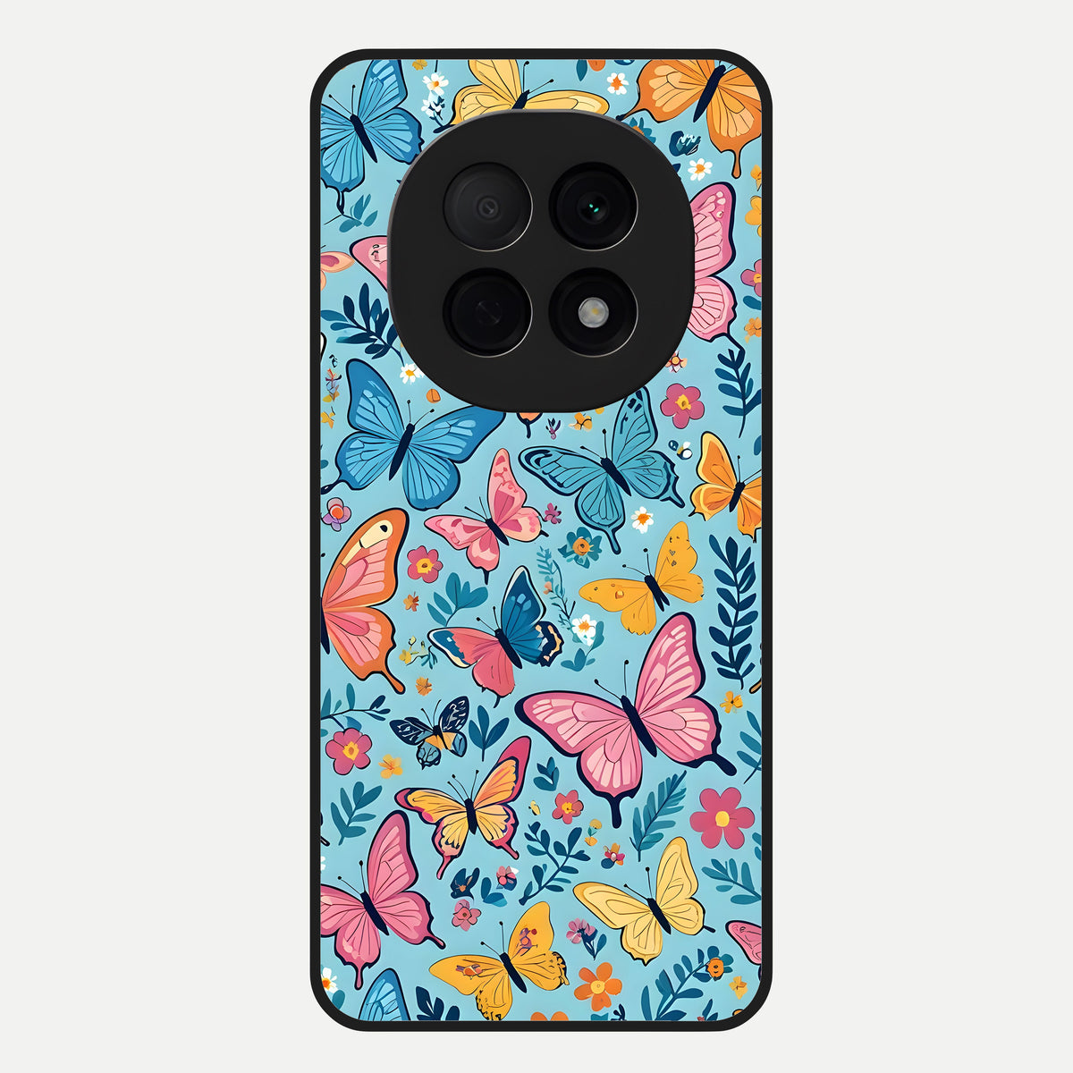  Spring Wing Garden Glass Case For Oppo F29 Pro 5G back cover – full design glossy printed glass finish