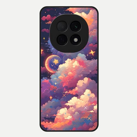  Starlit Dream Clouds Glass Case For Oppo F29 Pro 5G back cover – full design glossy printed glass finish