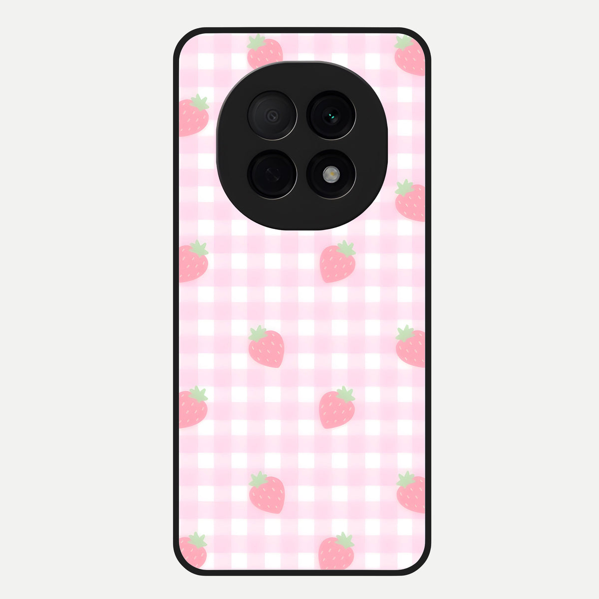  Strawberry Picnic Love Glass Case For Oppo F29 Pro 5G back cover – full design glossy printed glass finish