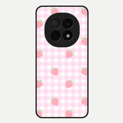  Strawberry Picnic Love Glass Case For Oppo F29 Pro 5G back cover – full design glossy printed glass finish